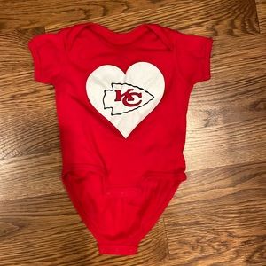 KC Chiefs onesie, size 6-9M